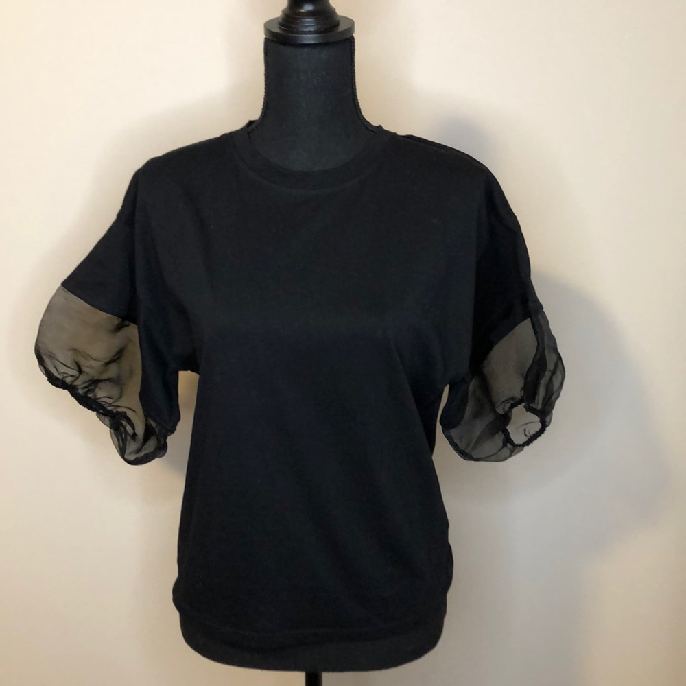 Zara T with ruffle sleeve